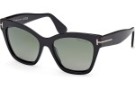 Napszemüvegek Tom Ford Elvira FT1217 01R Polarized Cat Eye Fekete