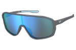 Ochelari de soare Under Armour UAGAMEDAYJR 4WC/Z0 Lentilă unică | Shield Gri