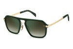 Okulary przeciwsłoneczne David Beckham DB7136/S GC1/CS Kwadratowe Zielone