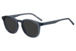 Okulary przeciwsłoneczne HUGO HG1357/S PJP/IR Kwadratowe Niebieskie