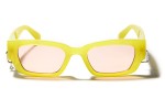 Ochelari de soare OiO by eyerim Vega Lime Peach @operenecholec Tiny Galbeni