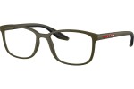 Okulary korekcyjne Prada Linea Rossa PS07RV 15X1O1 Kwadratowe Zielone