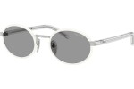 Okulary przeciwsłoneczne Prada PRB56S 23E50Q Owalne Białe
