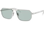 Okulary przeciwsłoneczne Prada PRA53S 27540N Kwadratowe Srebrne
