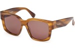 Okulary przeciwsłoneczne Max Mara Glimpse 7 MM0145 50E Kwadratowe Brązowe