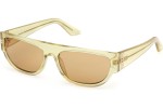 Okulary przeciwsłoneczne GCDS GD0062 39J Kocie oczy Żółte