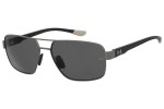 Okulary przeciwsłoneczne Under Armour UATAKEOFF/G 4UY/M9 Polarized Prostokątne Szare