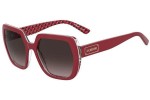 Okulary przeciwsłoneczne Love Moschino MOL082/S SSC/HA Kocie oczy Czerwone