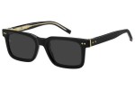 Okulary przeciwsłoneczne Tommy Hilfiger TH85/S 2M2/IR Prostokątne Czarne