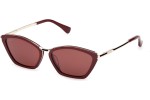 Okulary przeciwsłoneczne Max Mara Miller 7 MM0162 69S Kocie oczy Czerwone