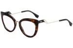 Okulary korekcyjne Fendi FF 0334 086 Kocie oczy Havana