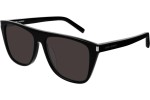 Ochelari de soare Saint Laurent SL1/F 001 Flat Top Negri