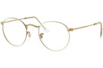 Okulary korekcyjne Ray-Ban Round Metal Classic RX3447V 3104 Okrągłe Złote