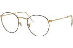 Okulary korekcyjne Ray-Ban Round Metal Classic RX3447V 3105 Okrągłe Złote