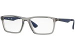 Okulary korekcyjne Ray-Ban RX7056 5814 Kwadratowe Szare