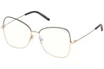 Okulary korekcyjne Tom Ford FT5571-B 001 Kocie oczy Czarne
