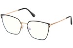 Okulary korekcyjne Tom Ford FT5574-B 001 Kwadratowe Czarne