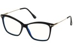 Okulary korekcyjne Tom Ford FT5687-B 001 Kocie oczy Czarne