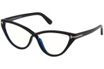 Okulary korekcyjne Tom Ford FT5729-B 001 Kocie oczy Czarne
