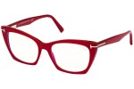 Okulary korekcyjne Tom Ford FT5709-B 072 Kocie oczy Czerwone