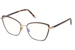Okulary korekcyjne Tom Ford FT5740-B 048 Kwadratowe Brązowe