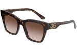 Okulary przeciwsłoneczne Dolce & Gabbana DG4384 502/13 Kwadratowe Havana