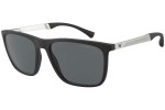 Okulary przeciwsłoneczne Emporio Armani EA4150 506387 Kwadratowe Czarne
