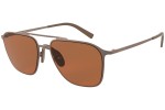 Okulary przeciwsłoneczne Giorgio Armani AR6110 300673 Kwadratowe Brązowe