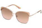 Okulary przeciwsłoneczne Guess GU7738 57G Kocie oczy Beżowe