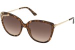 Okulary przeciwsłoneczne Guess GU7740 52F Kocie oczy Havana