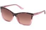 Okulary przeciwsłoneczne Guess GU7779 72U Kwadratowe Havana