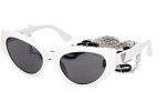 Okulary przeciwsłoneczne Guess GU7787 21A Kocie oczy Białe