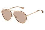 Okulary przeciwsłoneczne Jimmy Choo TRINY/S DDB/2S Pilotki (Aviator) Złote