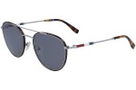Okulary przeciwsłoneczne Lacoste L102SNDP 045 Okrągłe Srebrne