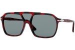 Zonnebril Persol PO3223S 11003R Polarized Flat Top Rood