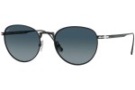 Okulary przeciwsłoneczne Persol PO5002ST 8004Q8 Okrągłe Czarne