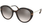 Okulary przeciwsłoneczne Prada PR18XS 2AU4P0 Okrągłe Havana