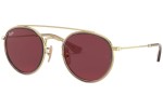 Okulary przeciwsłoneczne Ray-Ban Junior RJ9647S 281/75 Okrągłe Złote