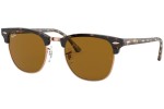 Okulary przeciwsłoneczne Ray-Ban Clubmaster RB3016 130933 Browline Havana