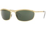 Okulary przeciwsłoneczne Ray-Ban Olympian RB3119 001 Prostokątne Złote