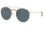 Okulary przeciwsłoneczne Ray-Ban Round Double Bridge RB3647N 9210R5 Okrągłe Złote