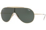 Okulary przeciwsłoneczne Ray-Ban Wings RB3597 905071 Pojedyncze | Shield Złote