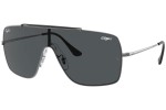 Ochelari de soare Ray-Ban Wings II RB3697 004/87 Lentilă unică | Shield Argintii