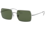 Okulary przeciwsłoneczne Ray-Ban Rectangle RB1969 914931 Kwadratowe Srebrne