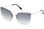 Okulary przeciwsłoneczne Tom Ford Camilla FT0682 28C Kocie oczy Złote