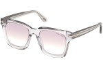 Okulary przeciwsłoneczne Tom Ford Sari FT0690 20T Kwadratowe Szare