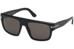 Okulary przeciwsłoneczne Tom Ford Alessio FT0699 01A Kwadratowe Czarne