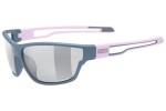 Okulary przeciwsłoneczne uvex sportstyle 806 v Grey / Rose S1-S3 Prostokątne Szare