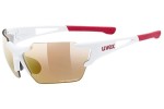 Okulary przeciwsłoneczne uvex sportstyle 803 race colorvision v small White Mat / Red S1-S3 Prostokątne Białe