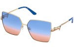 Okulary przeciwsłoneczne Guess GU7733 32W Kwadratowe Złote